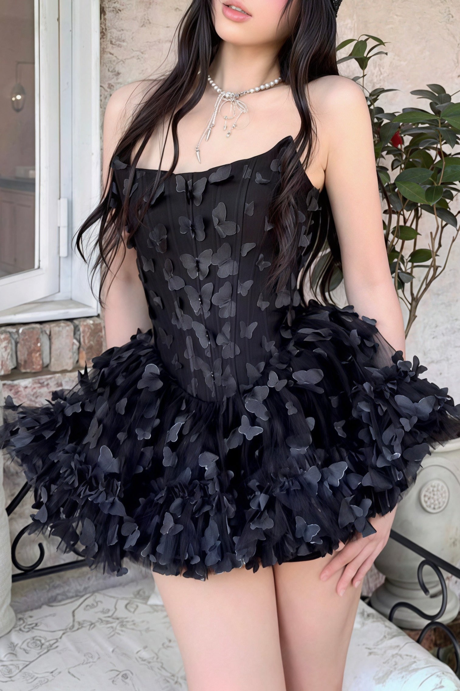 Corset Bow Bustier Mini Dress 11