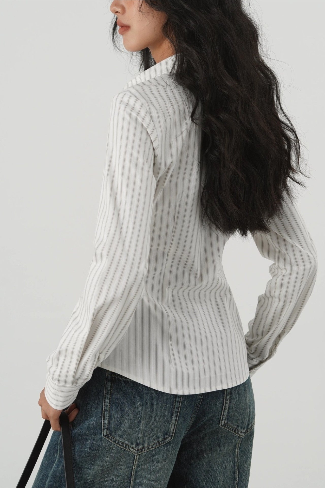 Vintage Stripe Button Down Blouse