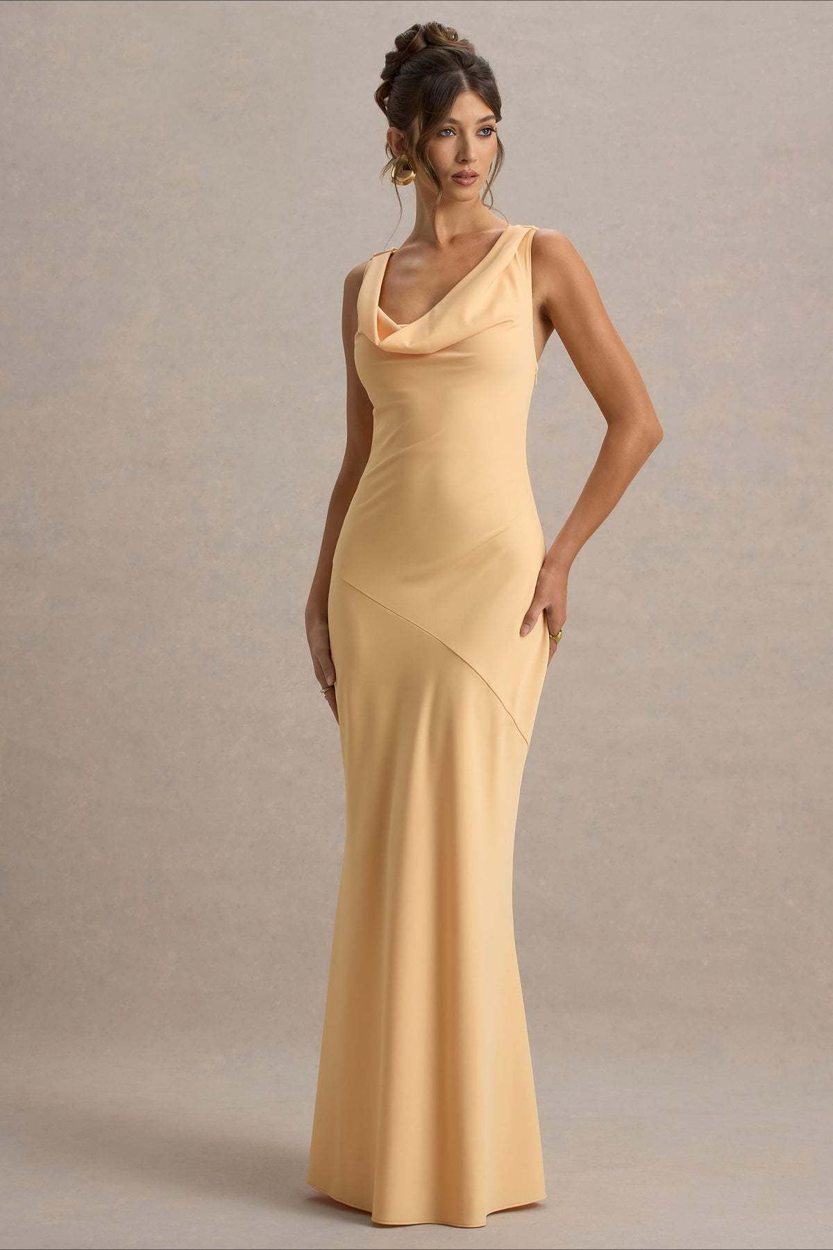 Satin Mermaid LowBack Party Dress