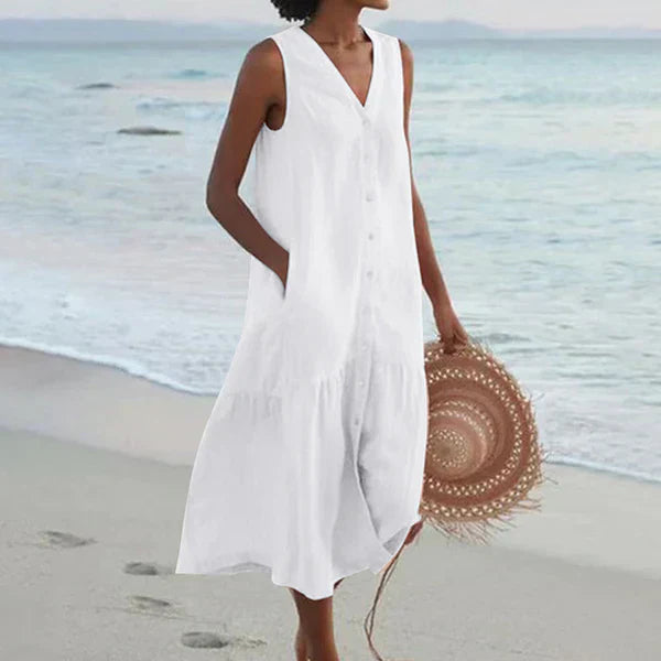 Micaela Casual and Relaxed Summer Dress for Women Elegant Evening Look
