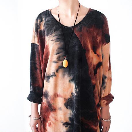New fall dress plus size maxi dresses cotton woolen gown