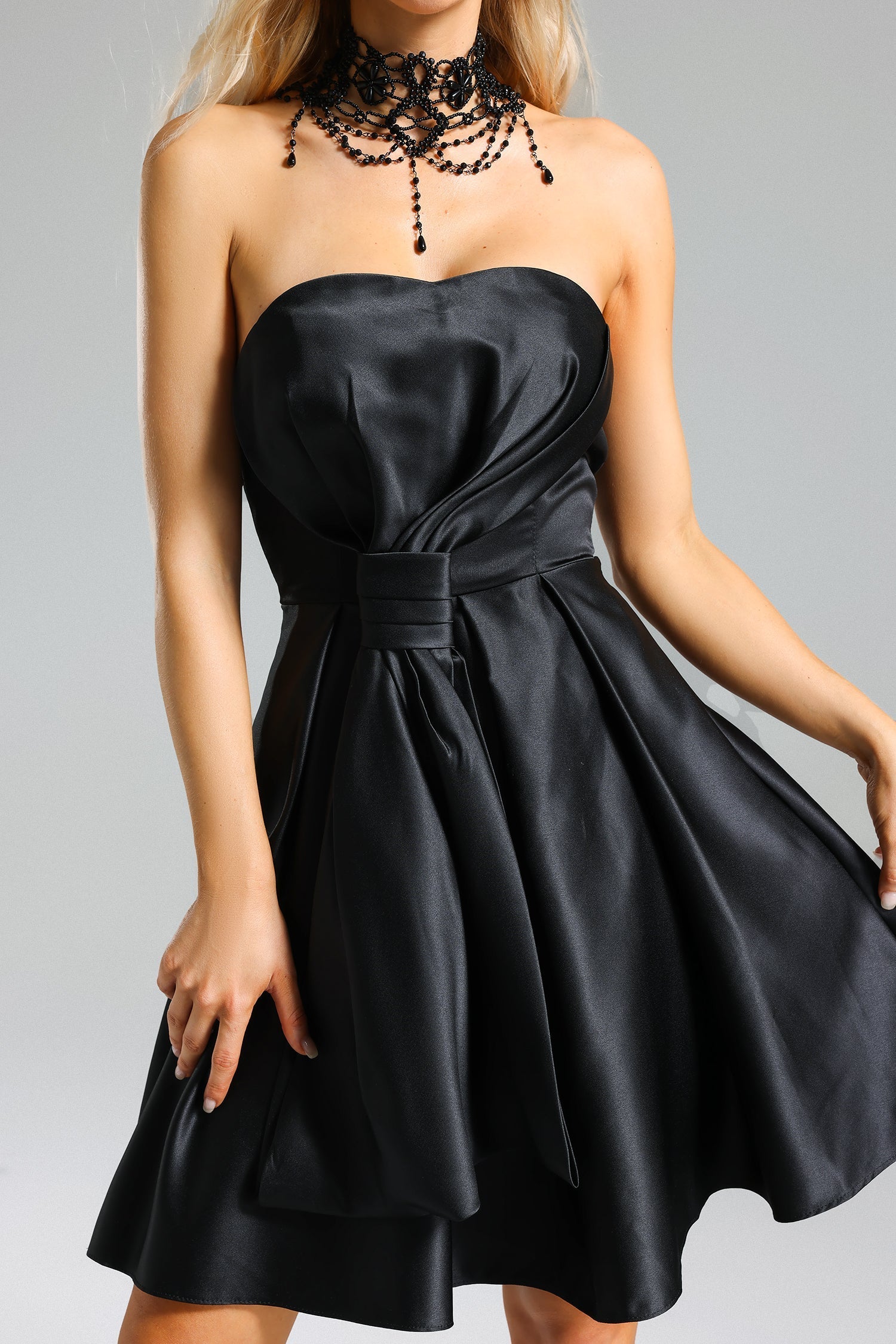Satin Strappy Dress