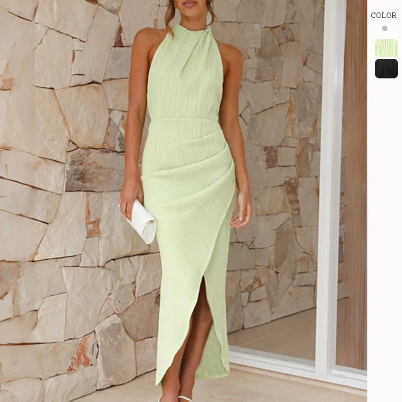 New Highend Slim Long Elegant Casual Streetwear Y2K Midi Dresses