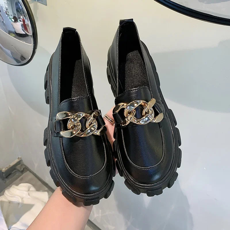 Suede Platform NonSlip Walking Casual Trend Spring Autumn Flats Loafers