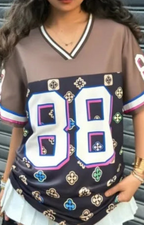 Retro 88 Print Street Tshirt