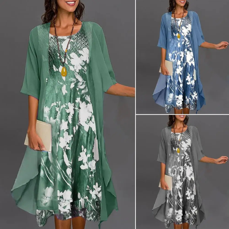 Trina Statement Evening Cardigan Dress for Women Premium Wardrobe Essential