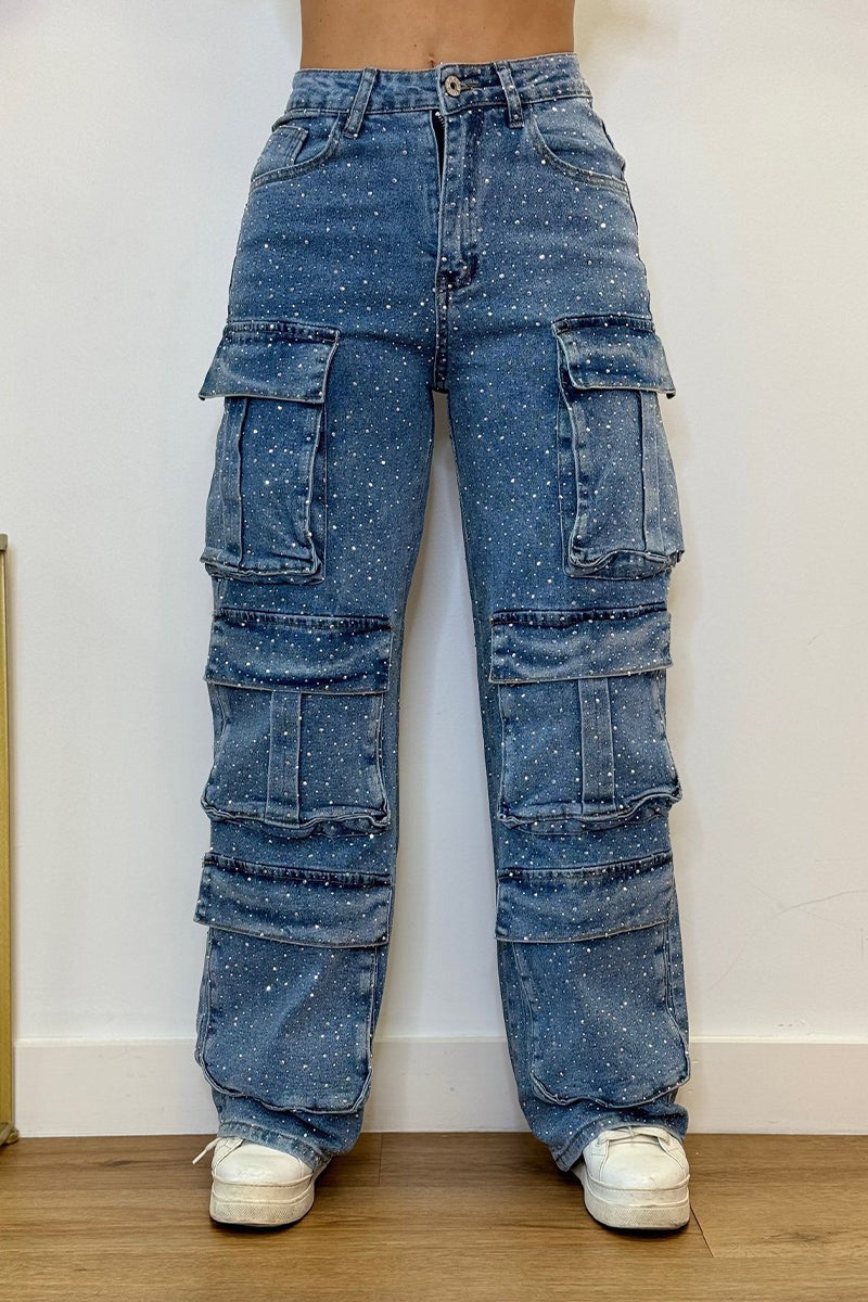 Rhinestone Jeans