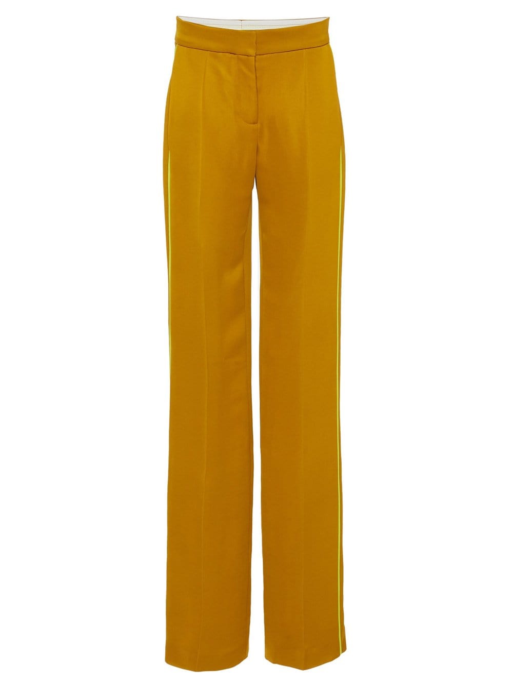Gold Tasseled Belt Satin Blazer and Pants Set 9