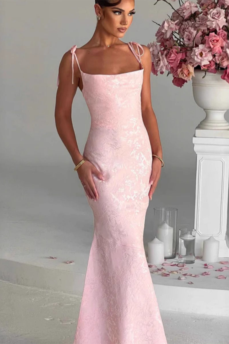 Sash Backless Mermaid Dress 7
