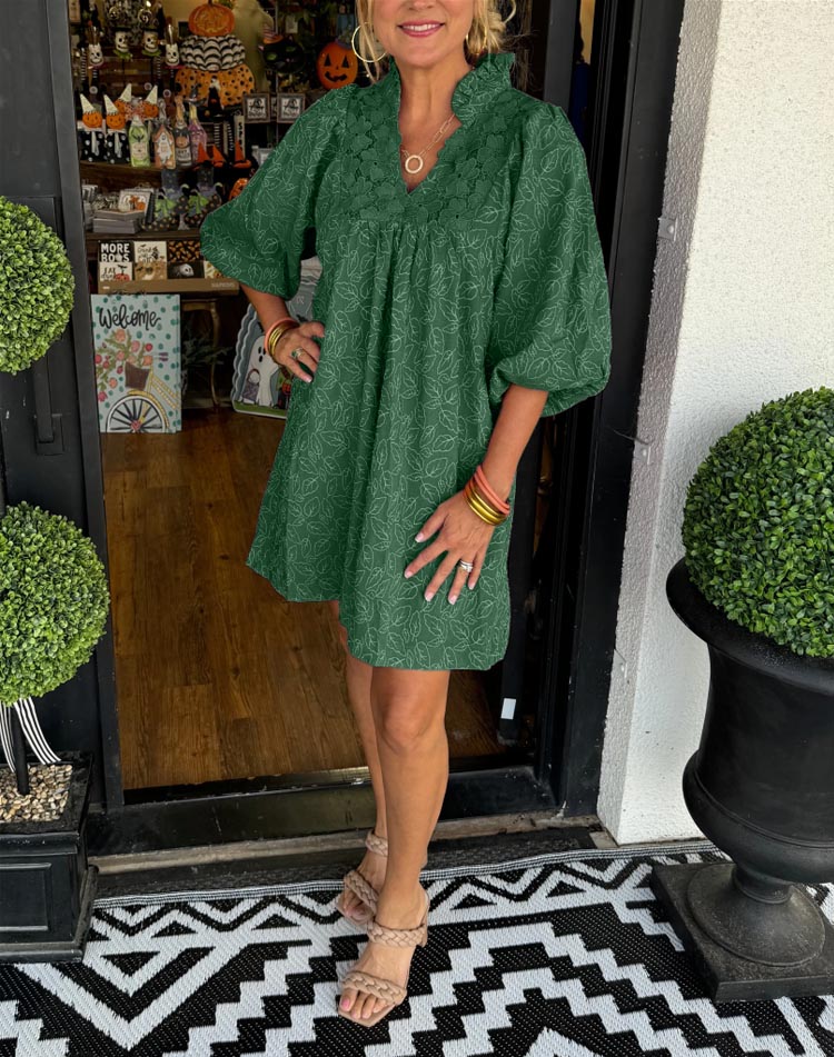 mini puff sleeve dress