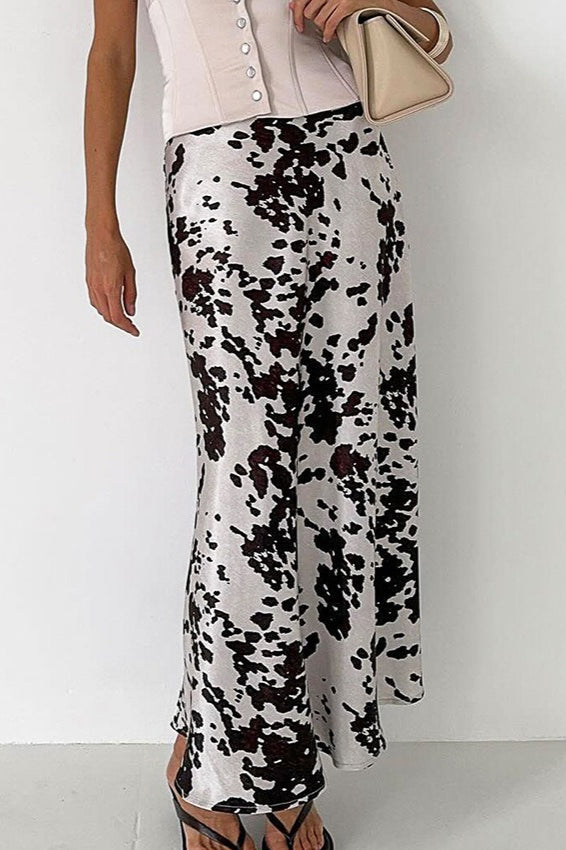 Vintage Cow Print Skirt
