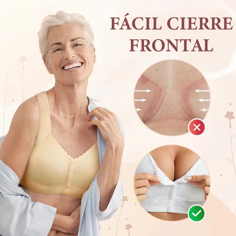 Nuevo Sujetador Transpirable Con Cierre Frontal Para Personas Mayores
