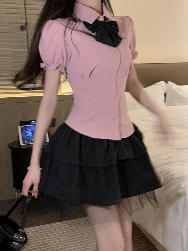 summer JK uniform women's two-piece set