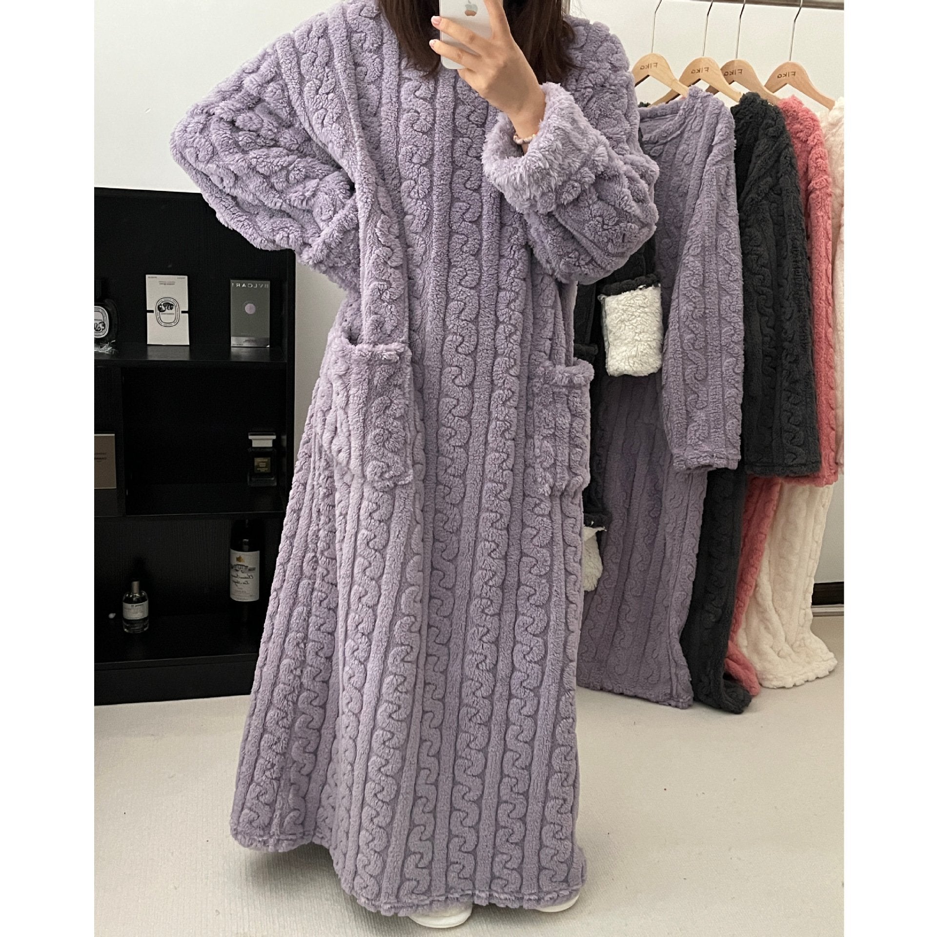 lusailstore - Coral Fleece Nightgown