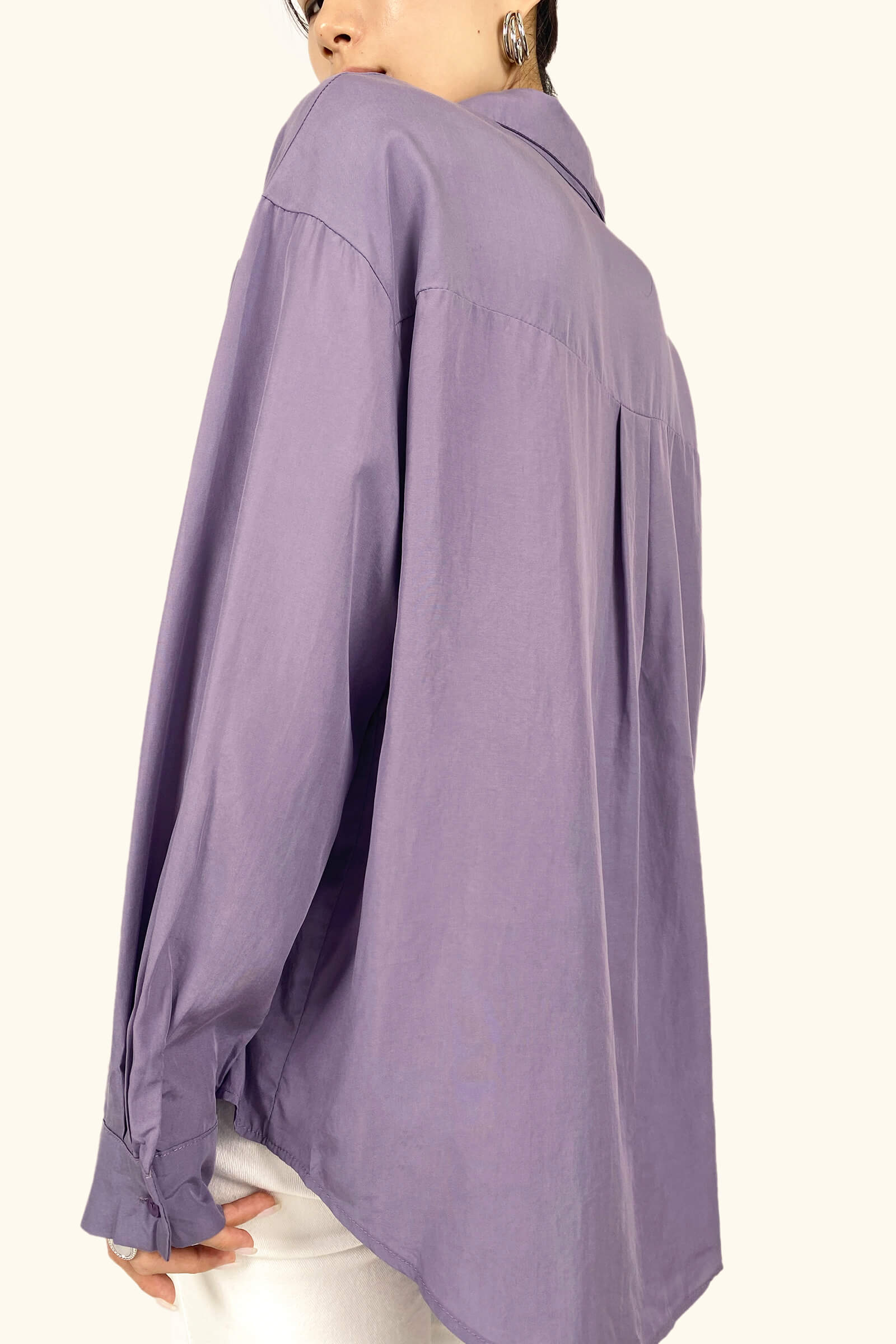Slate Blue Long Sleeve Button Front Shirt