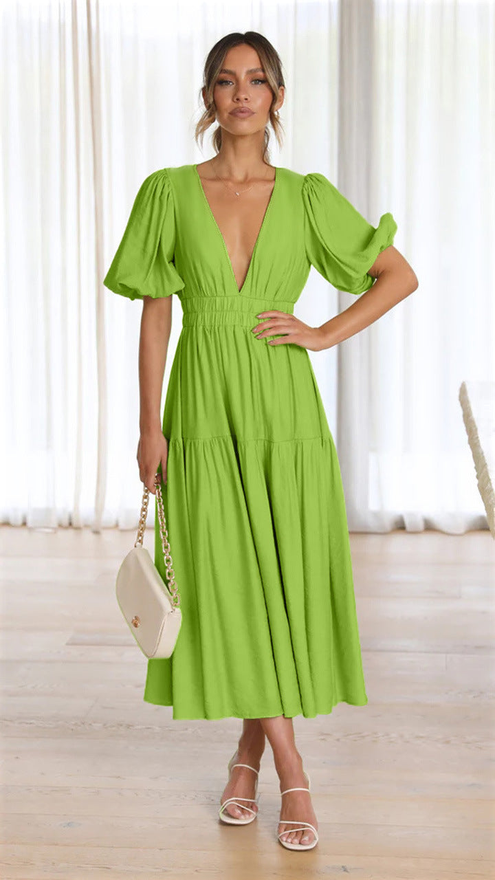 Brunch It Right Midi Dress Light Green