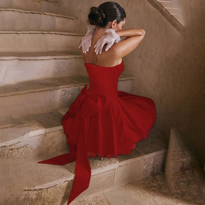 Flirty Flare Dress Red