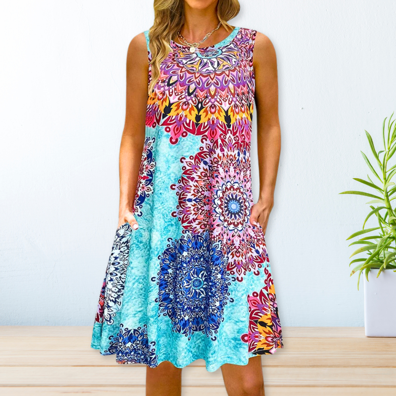 Norma Aesthetic Printed Loose Dress Boutique Collection