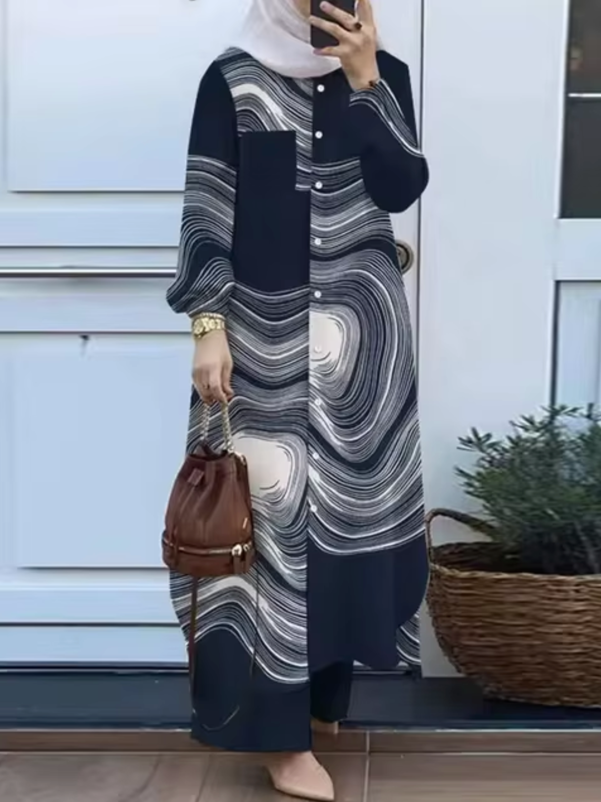 Elisa Elegant Two Piece Dress with Relaxed Fit and Comfort Fit Design