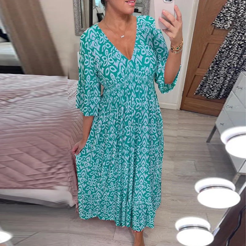 Mignon Chic Dress with Flared Sleeves for Women Date Night Outfit