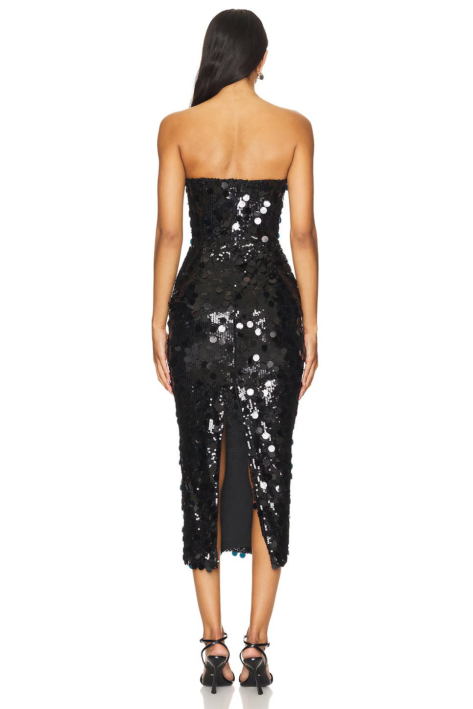 Sparkly Babe Midi Dress Black