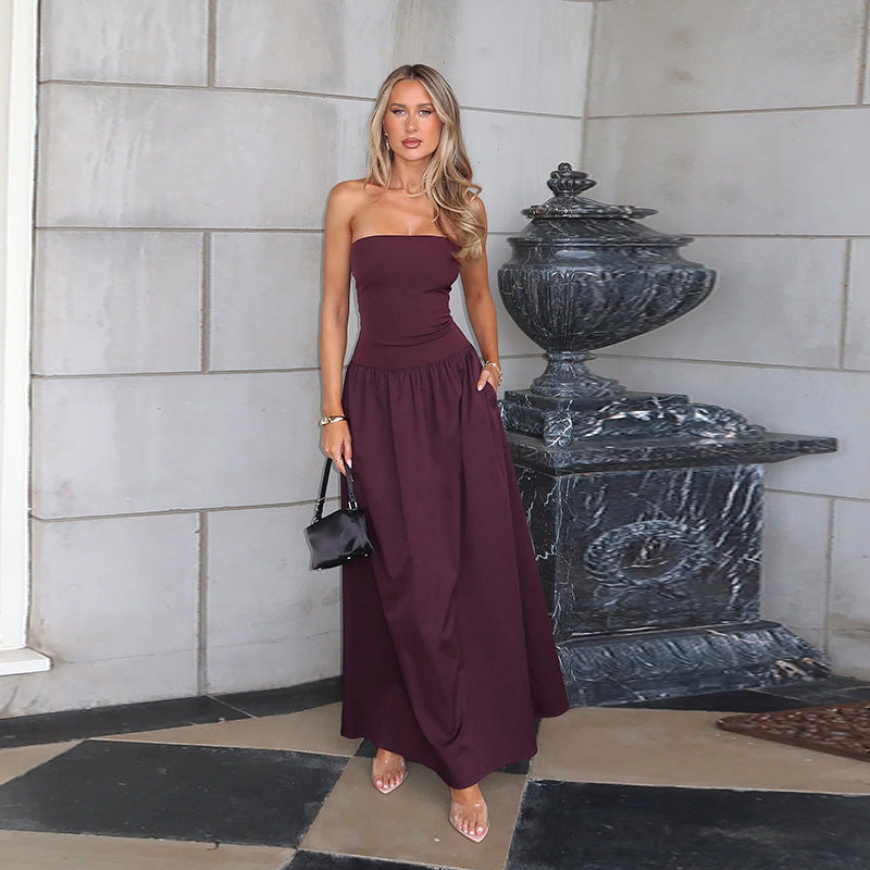 Zoey Maxi Dress Maroon