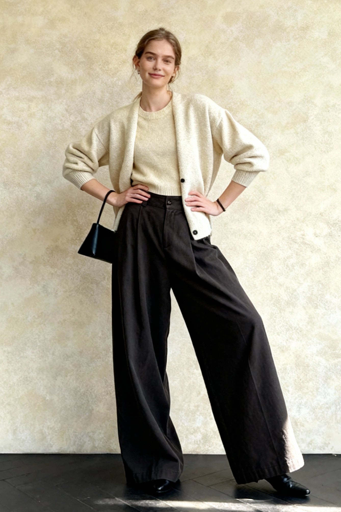Retro Relaxed HighWaisted WideLeg Pants