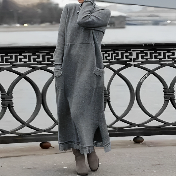Abigail Boutique Cozy Belly Covering Dress Premium Wardrobe Essential