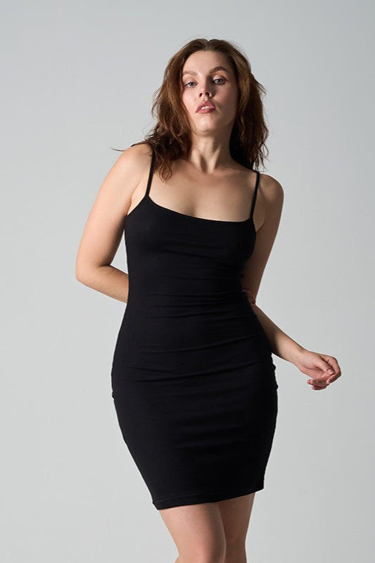 Knit Cami Breathable Stretch Tight Bodycon Dress