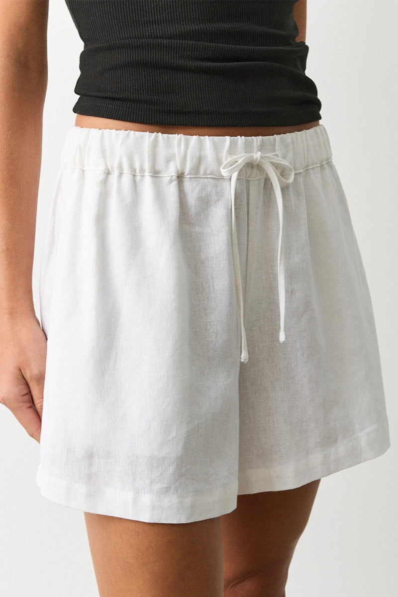 High Waist Drawstring Relaxed Fit Casual Shorts