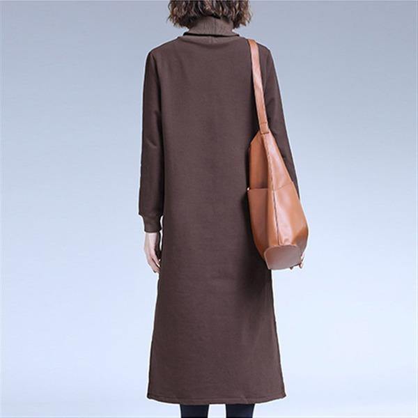 plus size vintage women casual loose autumn winter party elegant dress clothes 2020 ladies dresses