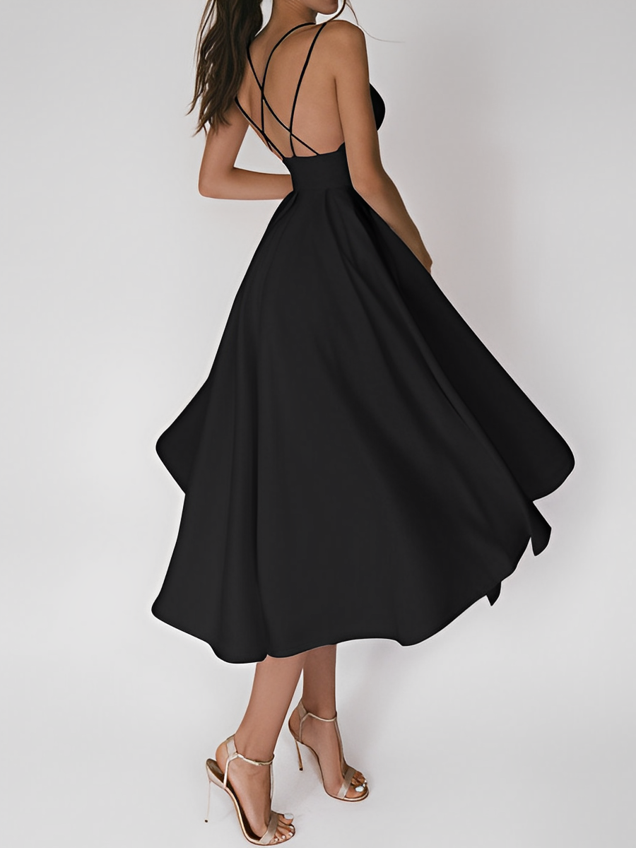 Amarante Statement Spaghetti Dress Chic Silhouette Collection