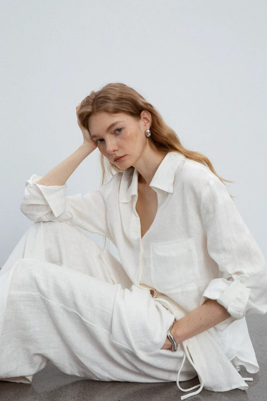 Pure Linen UV Protection Blouse