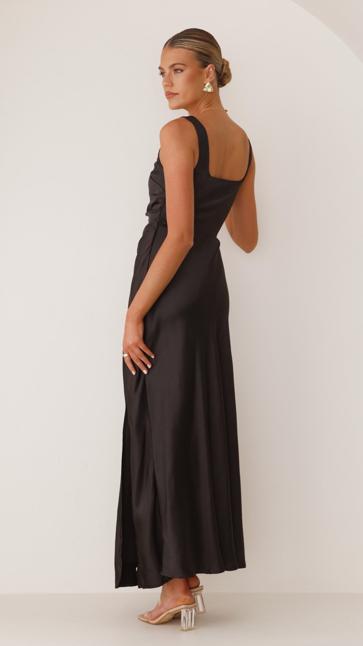 Wendy Exclusive Maxi Dress Black Elevated Occasion Wear