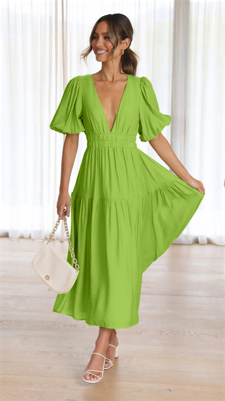 Brunch It Right Midi Dress Light Green