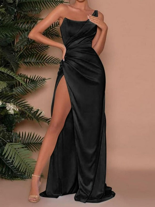 Slit High Waist Long Dress