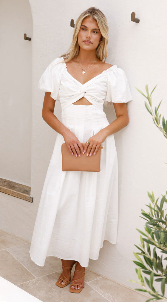 Algar Dress White