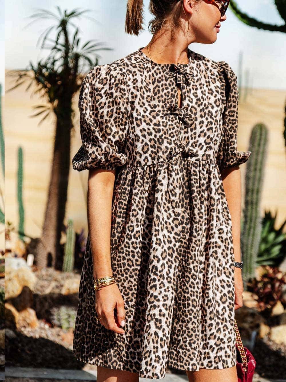 Ariadna Premium Leopard Dress Chic Silhouette Collection
