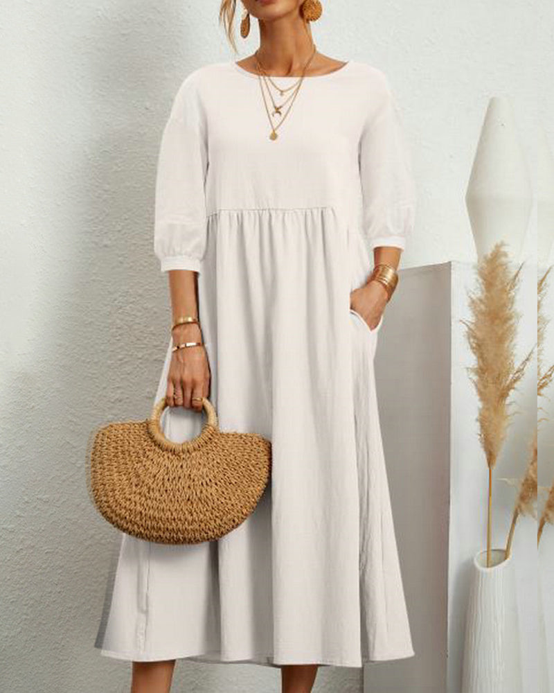 Noelia Long Dress For Dress with Relaxed Fit and Modern Casual Wear