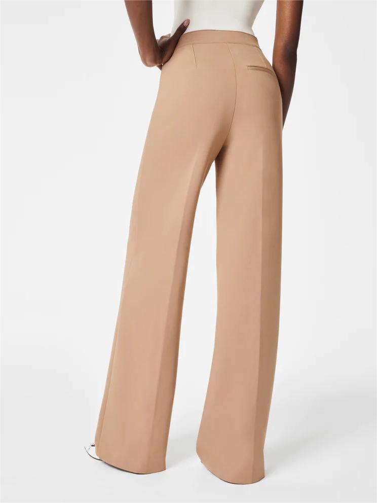 Button wide-leg flat T-shirt