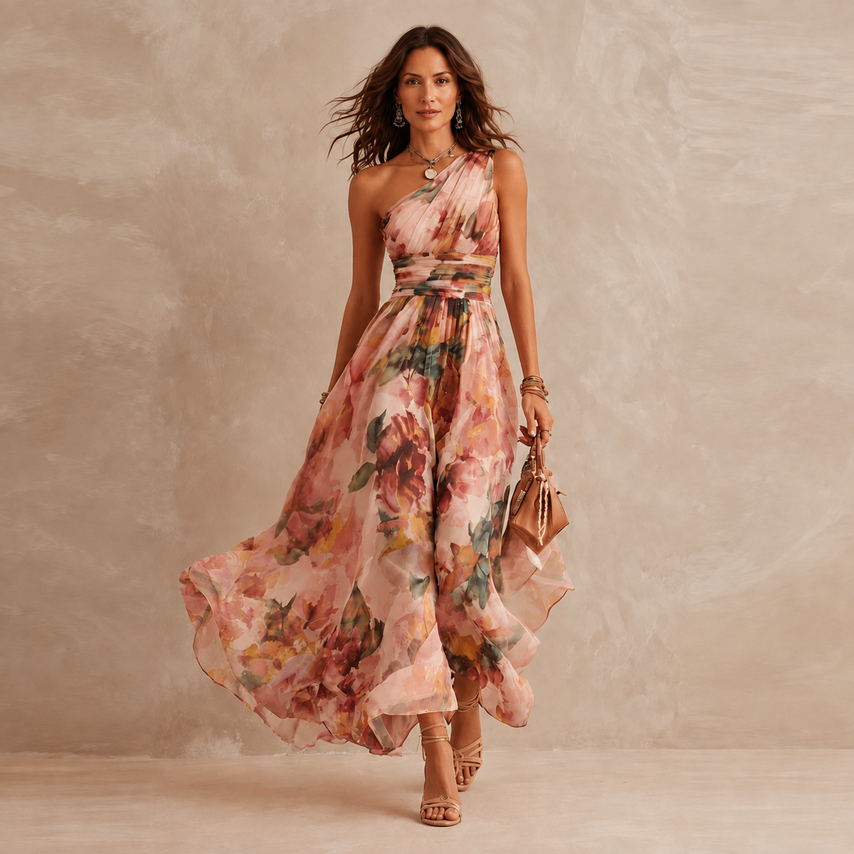 Celeste | One-Shoulder Floral Maxi 4
