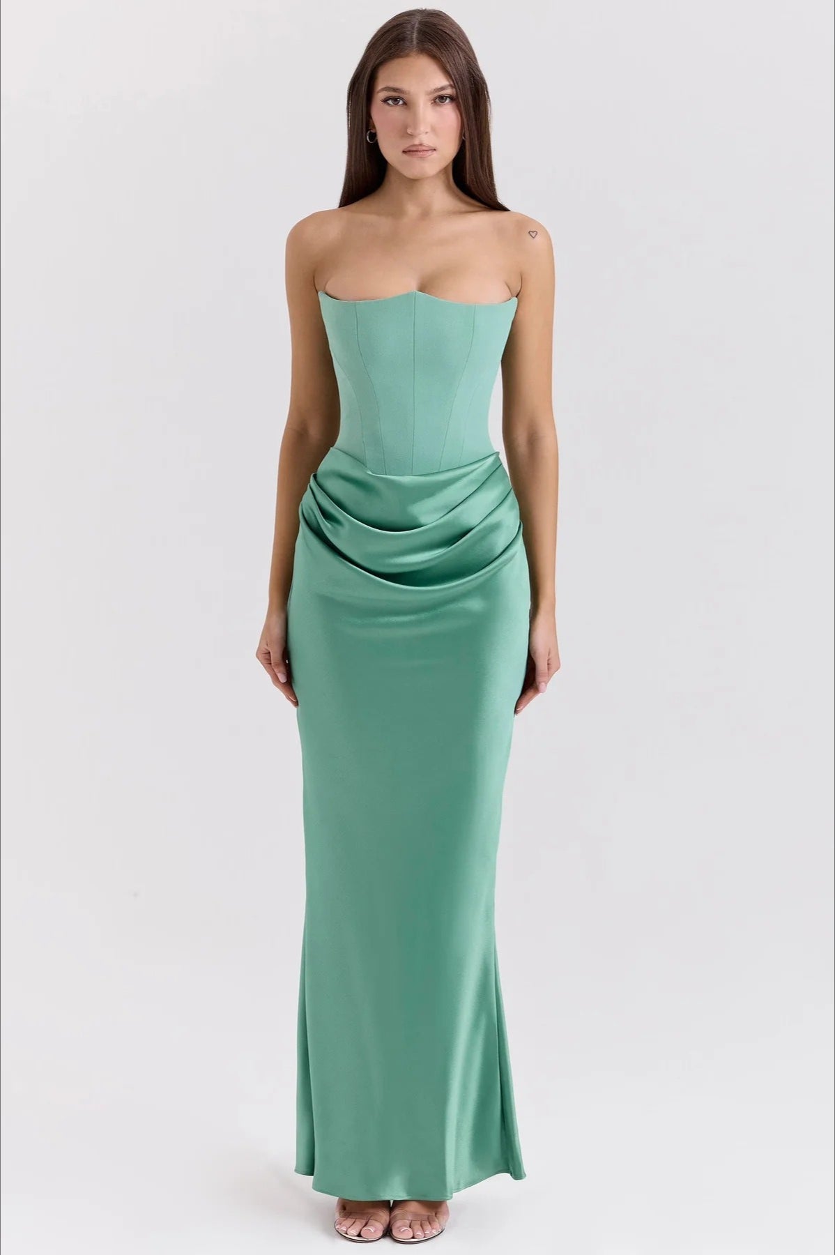 Strapless Backless Ruched Party Dress