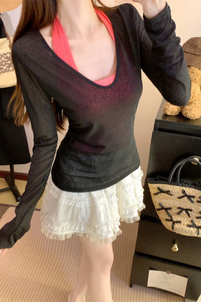Slouchy Relaxed Long Sleeve Cover Up