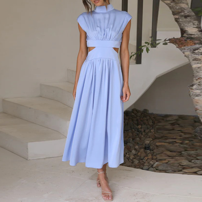 Rebeca Long Maxi Dress Vintage Inspired Dress with Premium Casual Styling