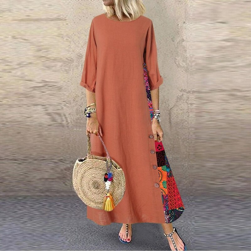 Natividad Chic Cotton and Linen Summer Dress Designer Edit