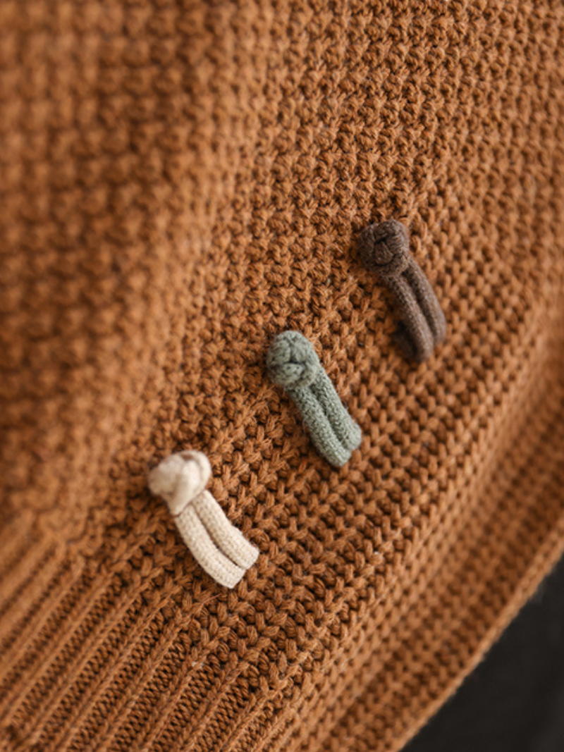 V-Neck Patch Pocket Knit Sleeveless Sweater Vest 2