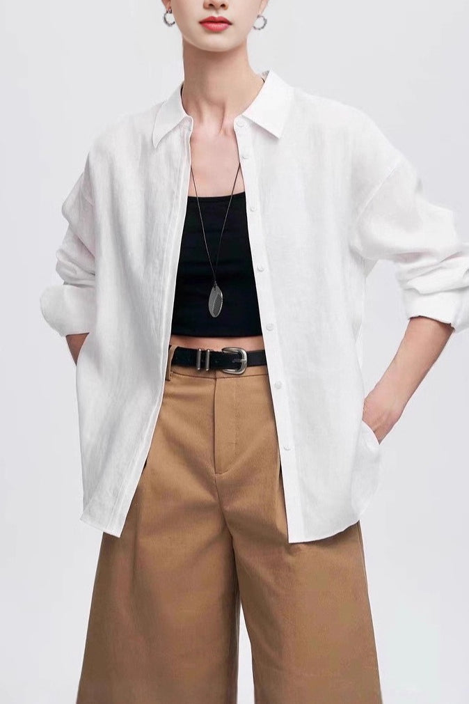 Pure Linen Everyday Blouse
