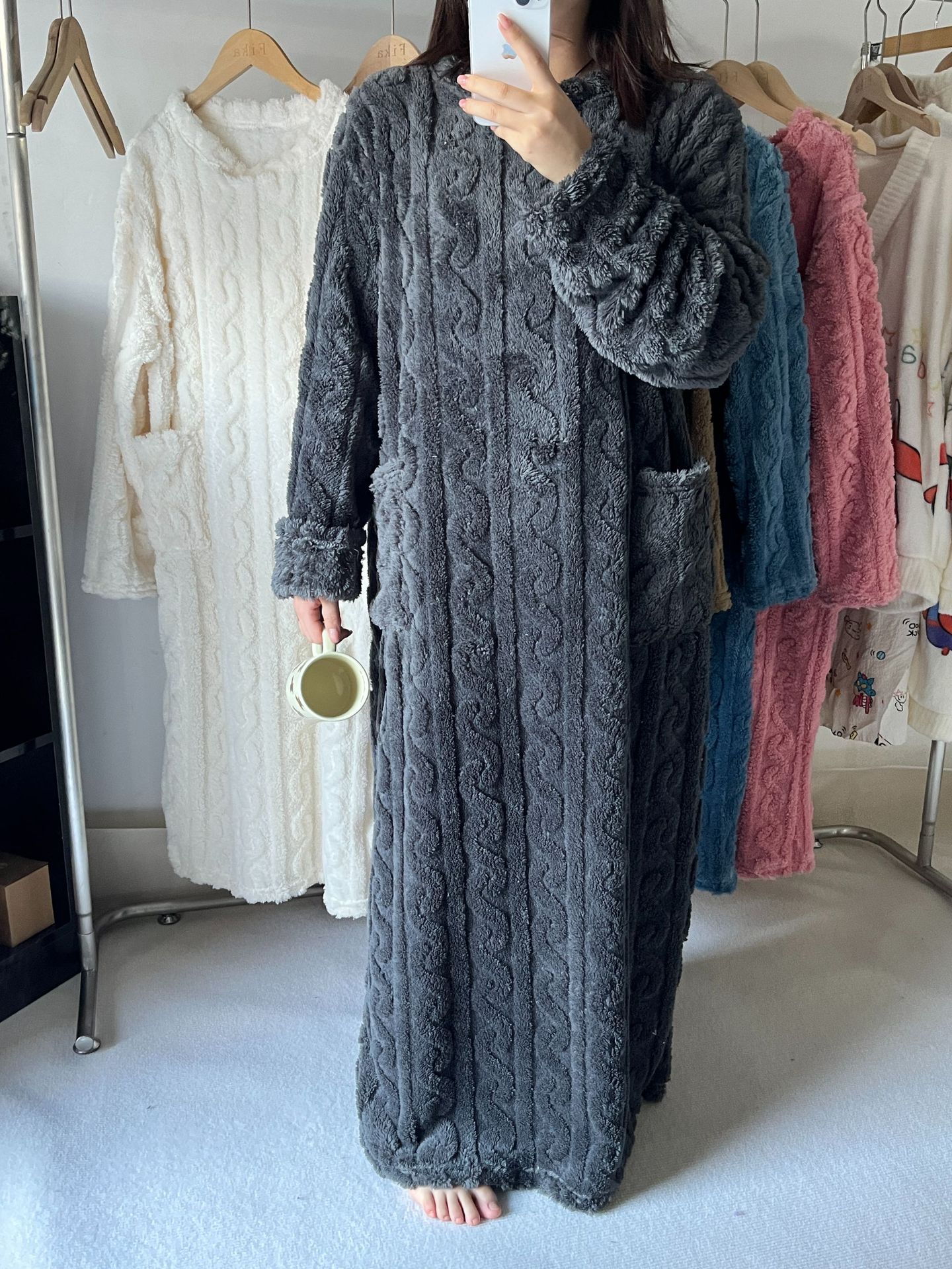 lusailstore - Coral Fleece Nightgown