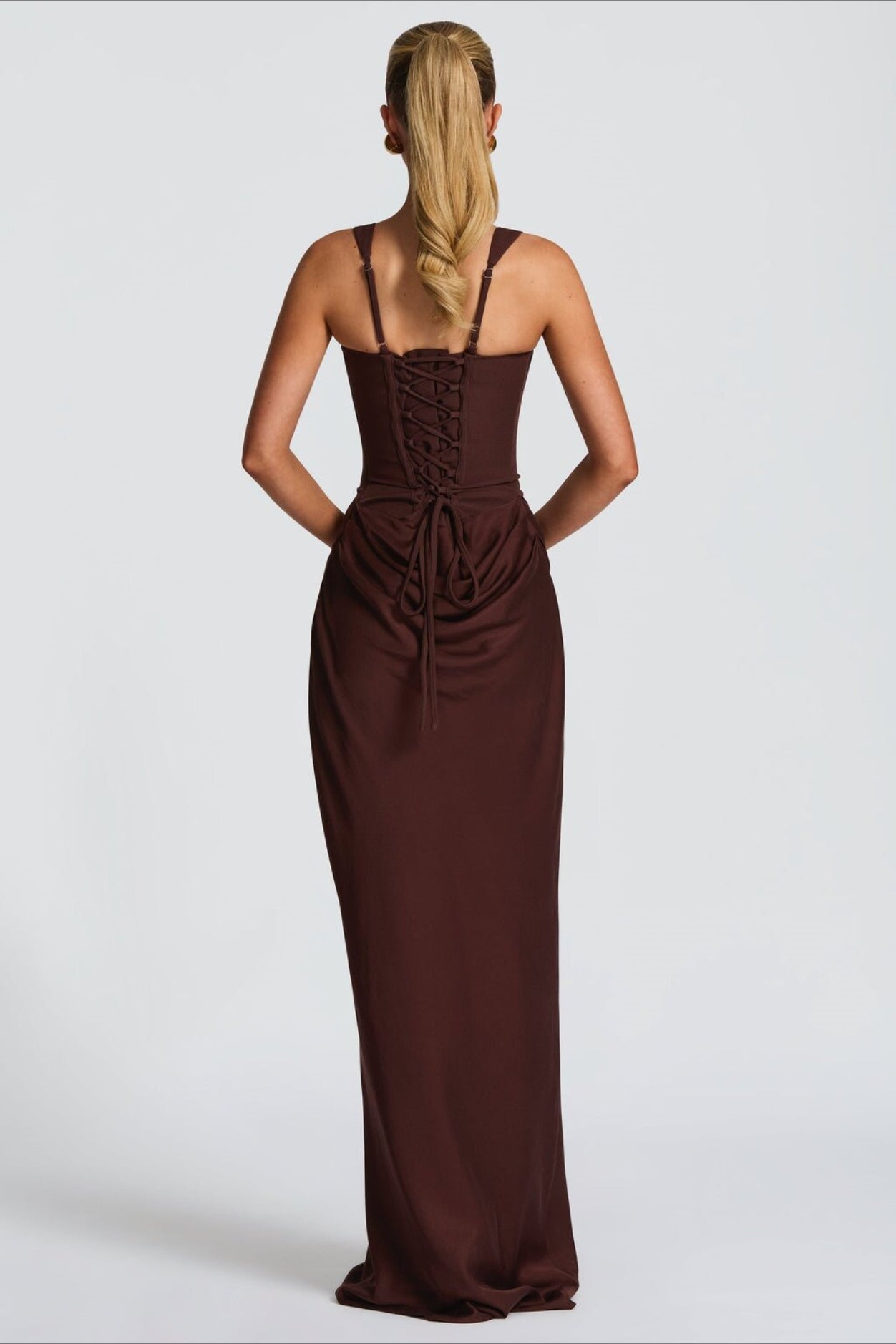 Solid Square Neck Ruched Panel Bodycon Party Dress