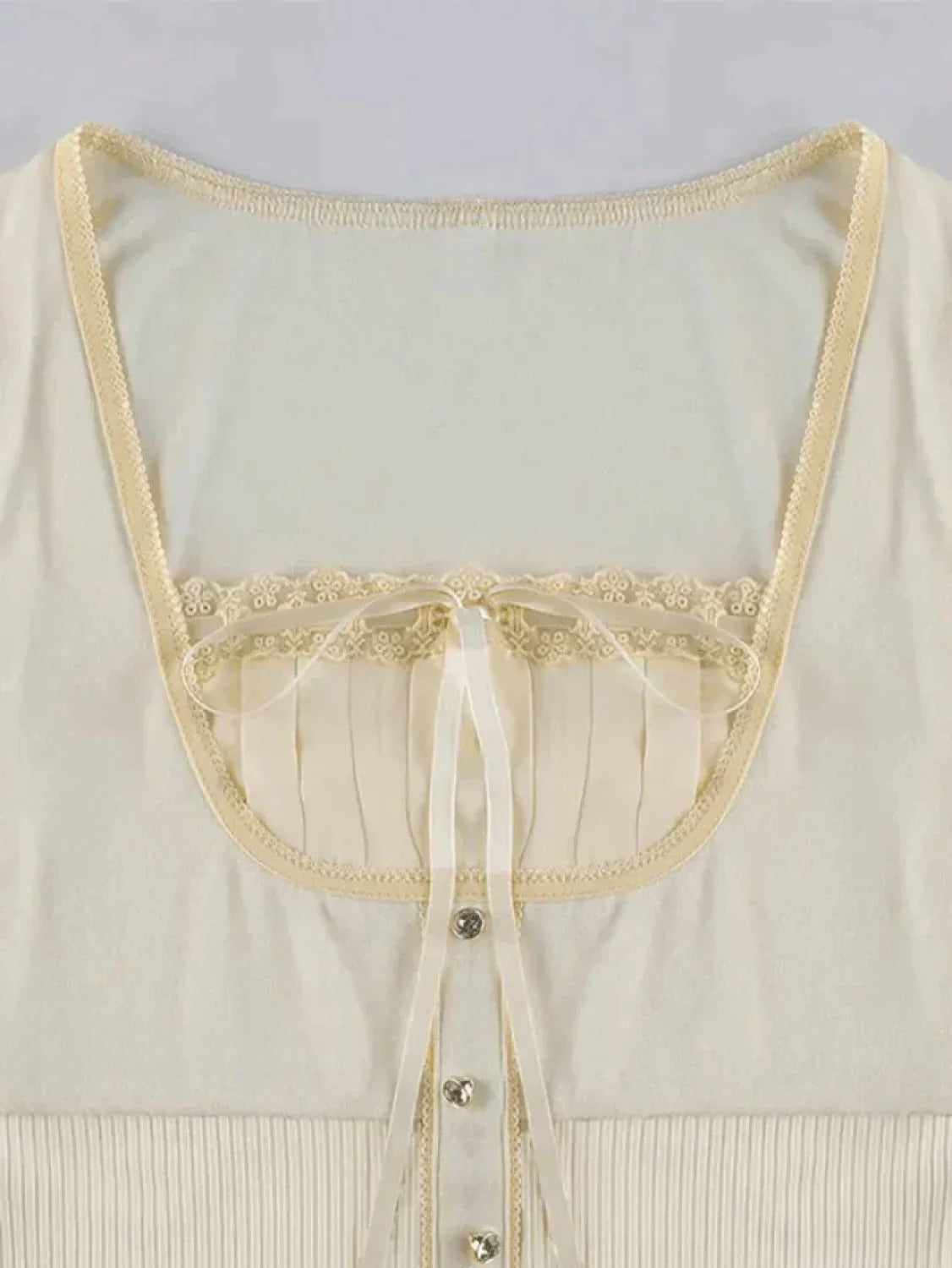 Lace Trim Padded Trendy Ribbed Crop Cami Top